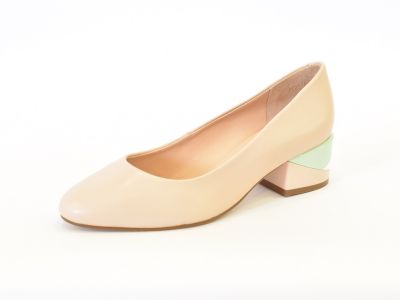 Kožená lodička pudrová Epica