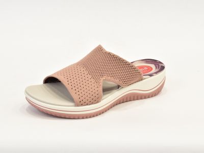 Textilní pantofle růžové Jana