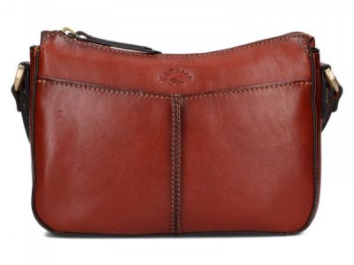 KOŽENÁ DÁMSKÁ CROSBODY KABELKA KATANA MEALLA HNĚDÁ