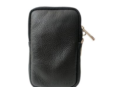 Kožený messenger černý