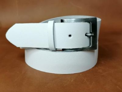 Opasek bílý 3,5 cm