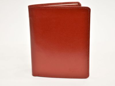 Peněženka kožená červená unisex